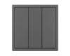 Выключатель 3 кл софт-тач серый базальт Arlight SWT-MK03-SFPL-GR (250V, 10A) 061799(1)