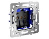 Механизм розетки с заземлением 16А Voltum S70 VLS0401M
