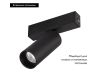 Трековый магнитный светильник Arlight MAG-SPOT-25-R90-9W Warm3000 (BK, 30 deg, 24V, DALI) 046310