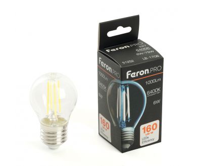 Купить Светодиодная лампа Feron LB-1706 E27 6W 6400К 51252 Светодиодная лампа Feron LB-1706 E27 6W 6400К 51252