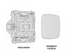 Комплект механизма 1-кл перекрестного выключателя Ambrella Volt Omega MO321030