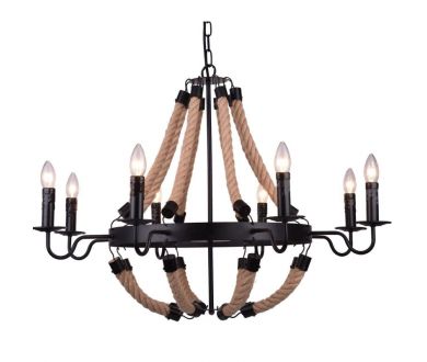 Купить Подвесная люстра Arte Lamp Marsiglia A8956LM-8BK Подвесная люстра Arte Lamp Marsiglia A8956LM-8BK
