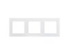 Рамка трехместная Arlight FRM-GLARE-GS-3-WH 043799