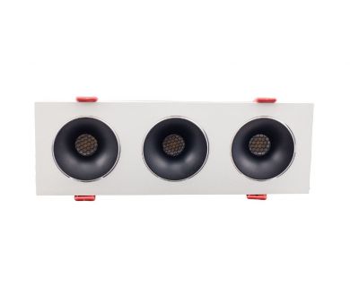 Купить Встраиваемый светильник AM Group AM480-3 BK+WH 23,1W Встраиваемый светильник AM Group AM480-3 BK+WH 23,1W