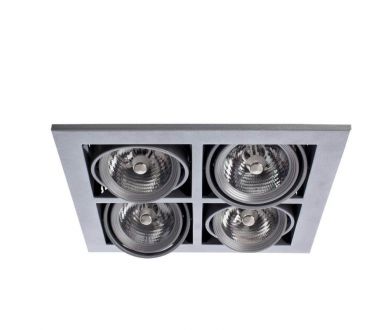 Купить Встраиваемый светильник Arte Lamp Cardani A5930PL-4SI Встраиваемый светильник Arte Lamp Cardani A5930PL-4SI