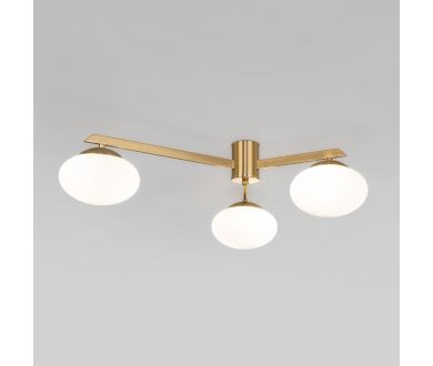 Купить Потолочная люстра Eurosvet Opaline 70220/3 латунь a065763 Потолочная люстра Eurosvet Opaline 70220/3 латунь a065763