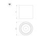 Накладной светильник Arlight SP-SALT-R75-8W Day4000 (WH-BK, 40 deg, 230V) 039376