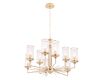 Подвесная люстра Crystal Lux GLORIA SP9 BRASS