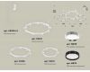 Комплект подвесного светильника Ambrella Light Techno Ring XR92082100 (A9208x3, C9241, C9236, C9231, N8118, N8113)