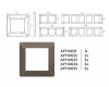 Рамка трехместная Ambrella Volt Line AF110633