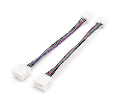 Купить Комплект коннекторов Apeyron (2 клипсы с проводами)для RGB - светодиодной ленты 12В шириной 10мм IP65 09-15 Комплект коннекторов Apeyron (2 клипсы с проводами)для RGB - светодиодной ленты 12В шириной 10мм IP65 09-15