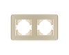 Рамка на 2 поста стеклянная Arlight FRM-OMALI-SFGS-2-GD 049711