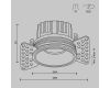 Встраиваемый светильник Maytoni Round DL058-7W2.7K-TRS-B