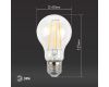 Лампа светодиодная Эра E27 13W 4000K F-LED A60-13W-840-E27 Б0035028