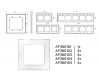 Рамка двухместная Ambrella Volt Platos AF380102