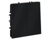 Проходной переключатель двухклавишный Voltum S70 VLS020307 (графит)