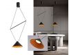 Подвесной светильник Italline IT03-1430 black/orange