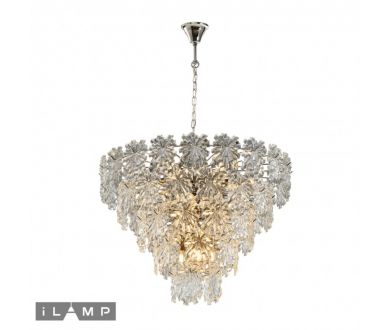 Купить Подвесная люстра iLamp Homy P2545-18 Nickel Подвесная люстра iLamp Homy P2545-18 Nickel