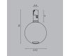 Трековый магнитный светильник Maytoni Bubble TR205-1-3W3K-B