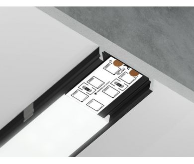 Купить Алюминиевый накладной профиль Ambrella Light Alum Profile GP1800BK Алюминиевый накладной профиль Ambrella Light Alum Profile GP1800BK