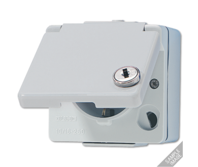 Купить Розетка штепсельная Schuko Jung 620WSLOT Розетка штепсельная Schuko Jung 620WSLOT