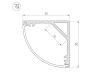 Профиль Arlight SL-KANT-H30-3000 ANOD 046182