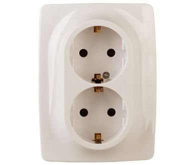 Купить Розетка ЭРА 12 2x2P E Schuko 16A 250V 12-2106-02 Б0031229 Розетка ЭРА 12 2x2P E Schuko 16A 250V 12-2106-02 Б0031229