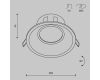 Встраиваемый светильник Maytoni Dot DL028-2-01W