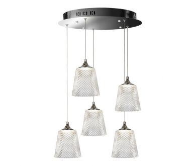 Купить Подвесная светодиодная люстра iLedex Flora WD8007-5 CR Подвесная светодиодная люстра iLedex Flora WD8007-5 CR