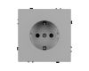 Розетка зк со шторками софт-тач никель Arlight SCT-MEU-SFPL-IS (250V, 16A) 059453(1)