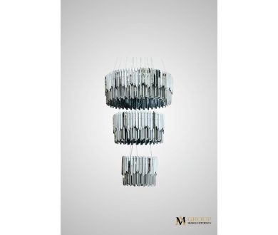 Купить Каскадная люстра AM Group ROBERTO CAVALLI L800+600+400 CH Каскадная люстра AM Group ROBERTO CAVALLI L800+600+400 CH