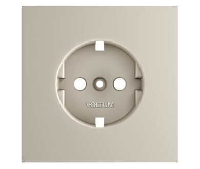Купить Накладка для розетки с заземлением Voltum S70 (кашемир) VLS000603 Накладка для розетки с заземлением Voltum S70 (кашемир) VLS000603