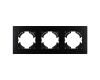 Рамка на 3 поста пластиковая Arlight FRM-PERIO-PL-3-BK 049755