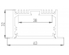 Алюминиевый профиль DesignLed LE.6332-R 010358