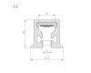 Профиль с экраном Arlight SL-MINI-3-H10-F12-2000 IRON GREY (Алюминий+пластик) 055322