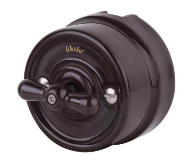 Купить Выключатель Werkel на 4 положения двухклавишный Retro коричневый W5620014 4690389166754 Выключатель Werkel на 4 положения двухклавишный Retro коричневый W5620014 4690389166754