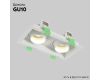 Встраиваемый светильник Crystal Lux CLT 069C2 WH