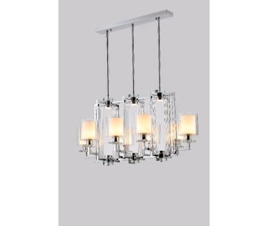 Купить Подвесная люстра iLamp King RM6201-8P CR+CL Подвесная люстра iLamp King RM6201-8P CR+CL