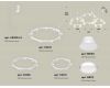 Комплект подвесного светильника Ambrella Light Techno Ring XR92082010 (A9208x3, C9241, C9236, C9231, N8112, N8140)