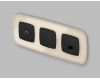 Лицевая панель для компьютерной/телефонной розетки RJ-45/RJ-11 Ambrella Volt Omega OP8120