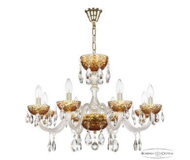 Купить Подвесная люстра Bohemia Ivele Crystal 5417/8/240 G Amber/M-1F Подвесная люстра Bohemia Ivele Crystal 5417/8/240 G Amber/M-1F