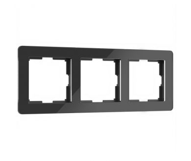 Купить Рамка на 3 поста Werkel Acrylic черный 4690389184888 W0032708 Рамка на 3 поста Werkel Acrylic черный 4690389184888 W0032708