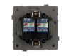 Механизм компьютерной розетки двойной SCT-TENDO-MPC2-SFPL-BK (RJ-45, CAT6) 054595
