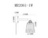 Спот MyFar Natalie MR2061-1W