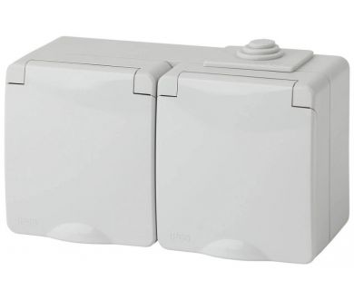 Купить Розетка ЭРА Эксперт 2х2P E IP65 16A 250V 11-2603-03 Б0035991 Розетка ЭРА Эксперт 2х2P E IP65 16A 250V 11-2603-03 Б0035991