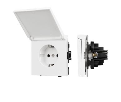 Купить Механизм розетки влагозащищённый Arlight SCT-TENDO-MCP-PL-WH (230V, 16A) 054090 Механизм розетки влагозащищённый Arlight SCT-TENDO-MCP-PL-WH (230V, 16A) 054090