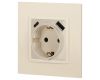 Розетка со шторками с USB type-A+C Эра Elegance 14-4108-02 Б0067725