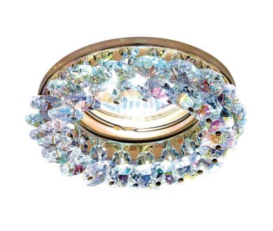 Купить Встраиваемый светильник Ambrella Light Crystal K206 MULTI/G Встраиваемый светильник Ambrella Light Crystal K206 MULTI/G