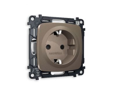 Купить Комплект механизма розетки с/з со шторками Ambrella Volt Omega MO637010 Комплект механизма розетки с/з со шторками Ambrella Volt Omega MO637010