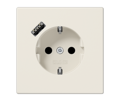 Розетка 2K+З USB Typ A Jung LS1520-18A